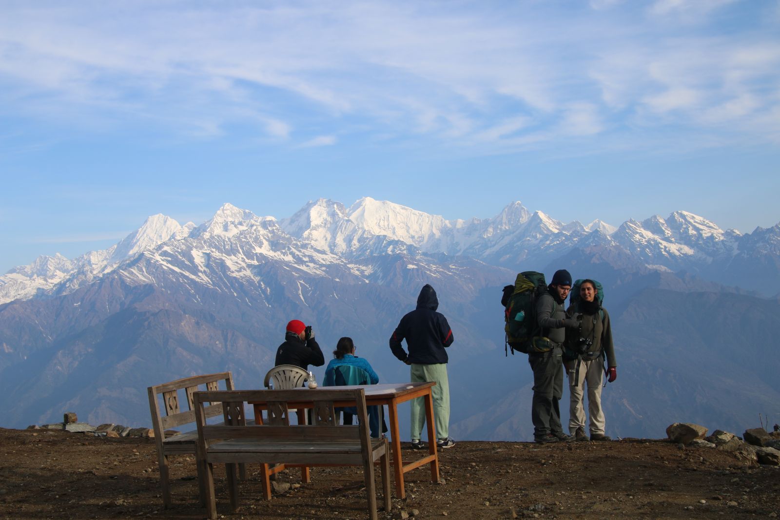 Amazing view of the mountains that you can enjoy during a trekking in Nepal